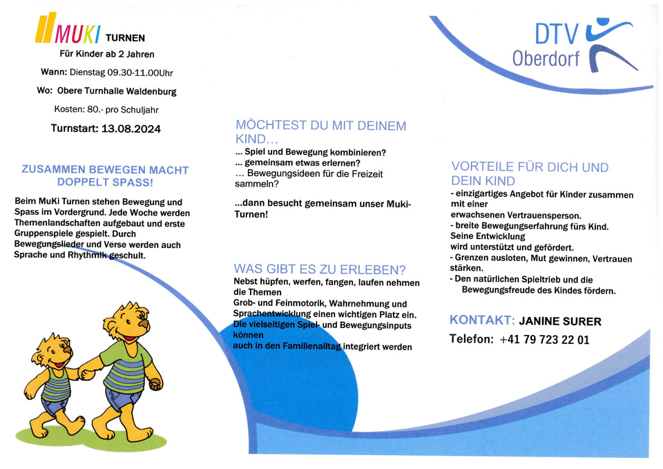 Flyer DTV Oberdorf MUKI