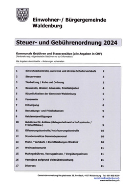 Entschädigungsansätze, Steuer- und Gebührensätze