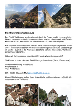 Stedliführung Infoblatt