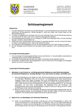 Reglement als PDF herunterladen